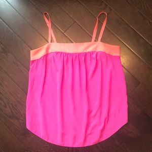 Urban Outfitters neon silk cami!  Size 6